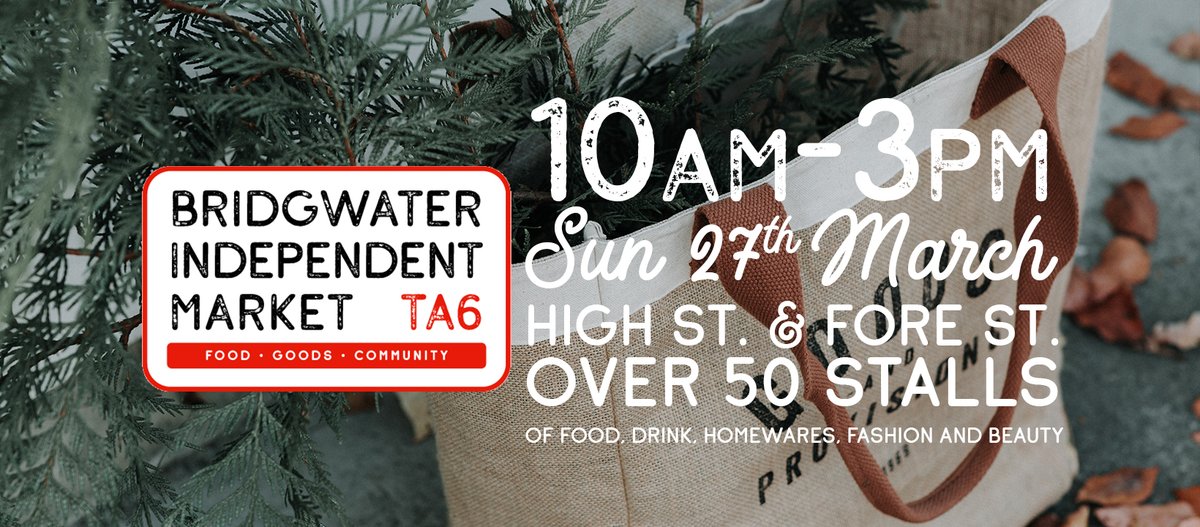 **LOCAL TRADERS WANTED**

We have sold over 45 spaces for the new Bridgwater Independent Market but we still have some more space available for quality local businesses. 

Please get in touch with Michelle@byinvitationevents.co.uk for more information.
