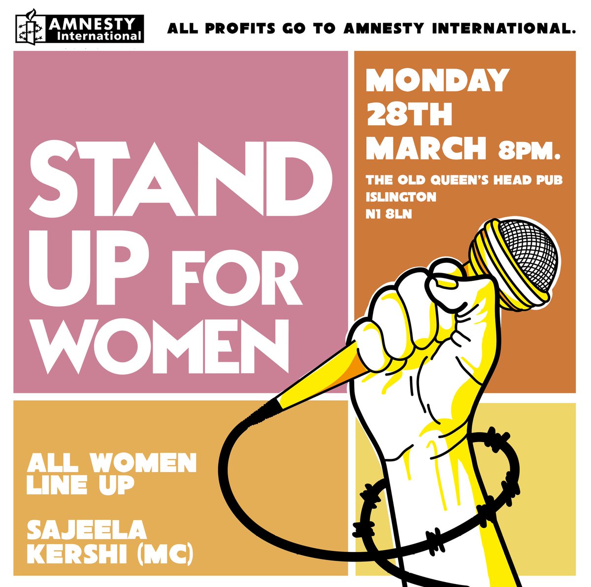 Our much loved comedy night is back!🎤 Join us *Standing Up for Women* with a 🌟 star studded 🌟 line up that will have you laughing all night long Don't miss out - get your tickets here: eventbrite.co.uk/e/stand-up-for… Stay tuned for act announcements❗ #standupforwomen