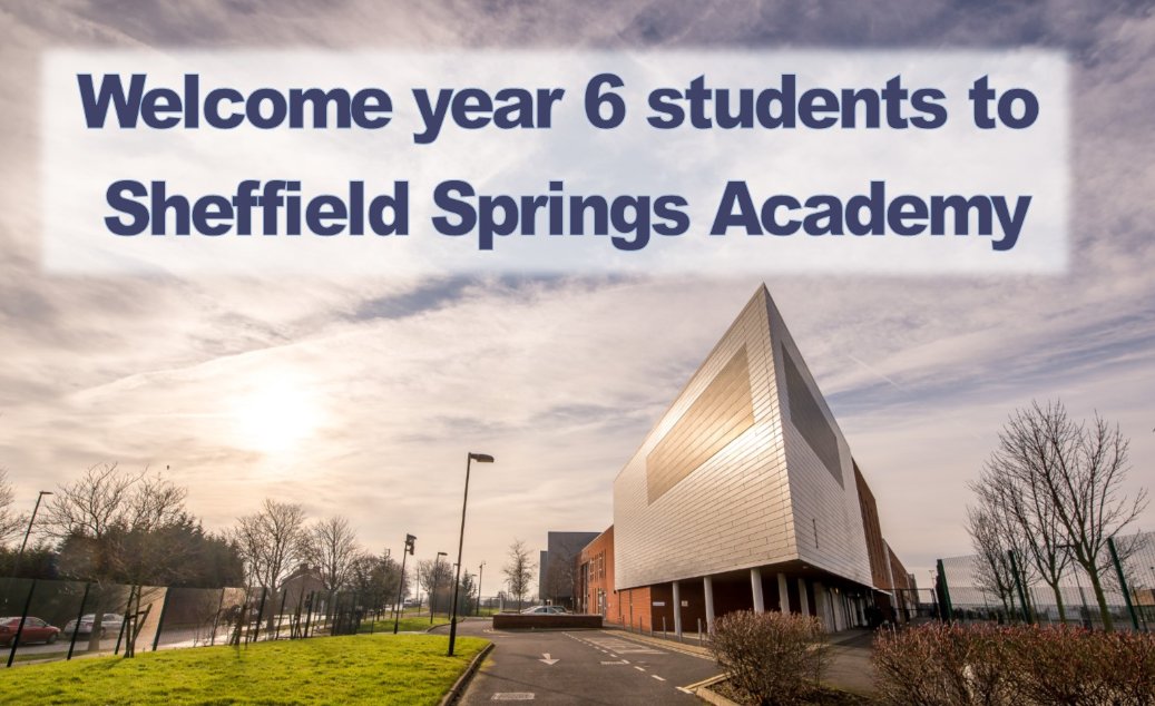 It's secondary school allocation day! We are very excited to welcome our new Y7 cohort to the Sheffield Springs Academy Community and we can't wait to meet you!  Visit our website sheffieldsprings-academy.org for further information and keep an eye on the post!