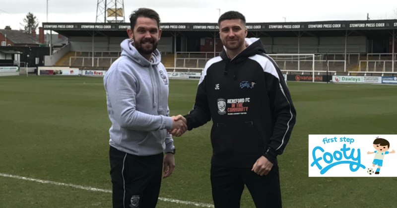 HerefordFC's tweet photo. COMMUNITY | Read more about Hereford FC Community's link with @FirstStepFooty below 👇