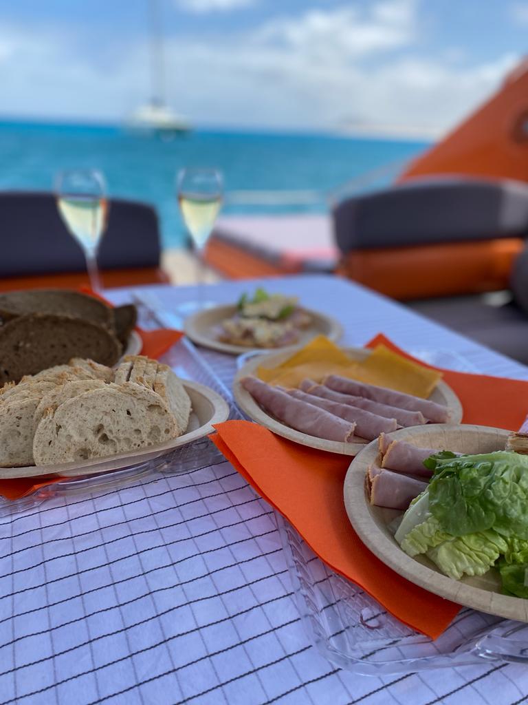 Experience the Papagayo beaches and coves like never before. Let our hospitality create memories you will never forget... #whiteisboring #quantum #charter #sailing #puertocalero #lanzarote #summer #holiday #orange #private #luxury #life #hospitality #luxurylifestyle