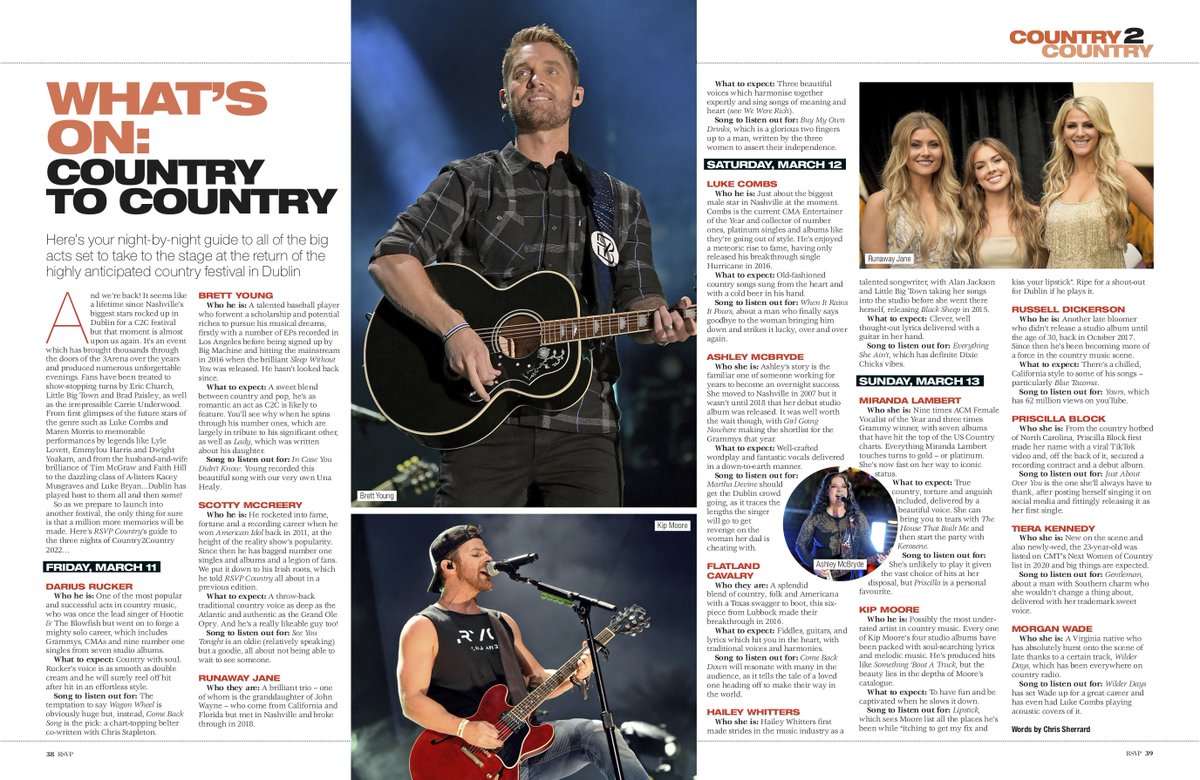 Check out <a href="/RSVPMagazine/">RSVP Magazine</a>'s detailed feature on the who's-who of this years #C2CDublin, returning to <a href="/3ArenaDublin/">3Arena</a> 11-13th March! 🎉

Don't miss the latest magazine edition in shops now!

🎟🎟 TICKETS: bit.ly/C2C-TM