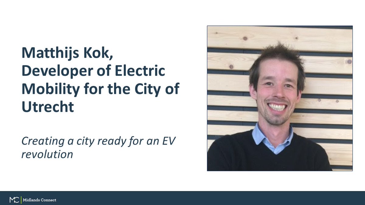 MidsConnect's tweet photo. Now it's time to hear from our international speaker @matthijs_kok at #MCEVCon
Matthijs is Developer of Electric Mobility at the City of Utrecht https://t.co/RHERiuyIhy