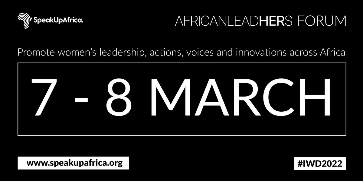 To mark #IWD2022, we're organizing our 1st-ever #AfricanLeadHERsForum online and in-person in Dakar, Senegal. 

The Forum will convene community voices, international athletes &amp; influencers &amp; women in science and innovation to #BreakTheBias! Stay tuned..

#VoixEssentiELLES