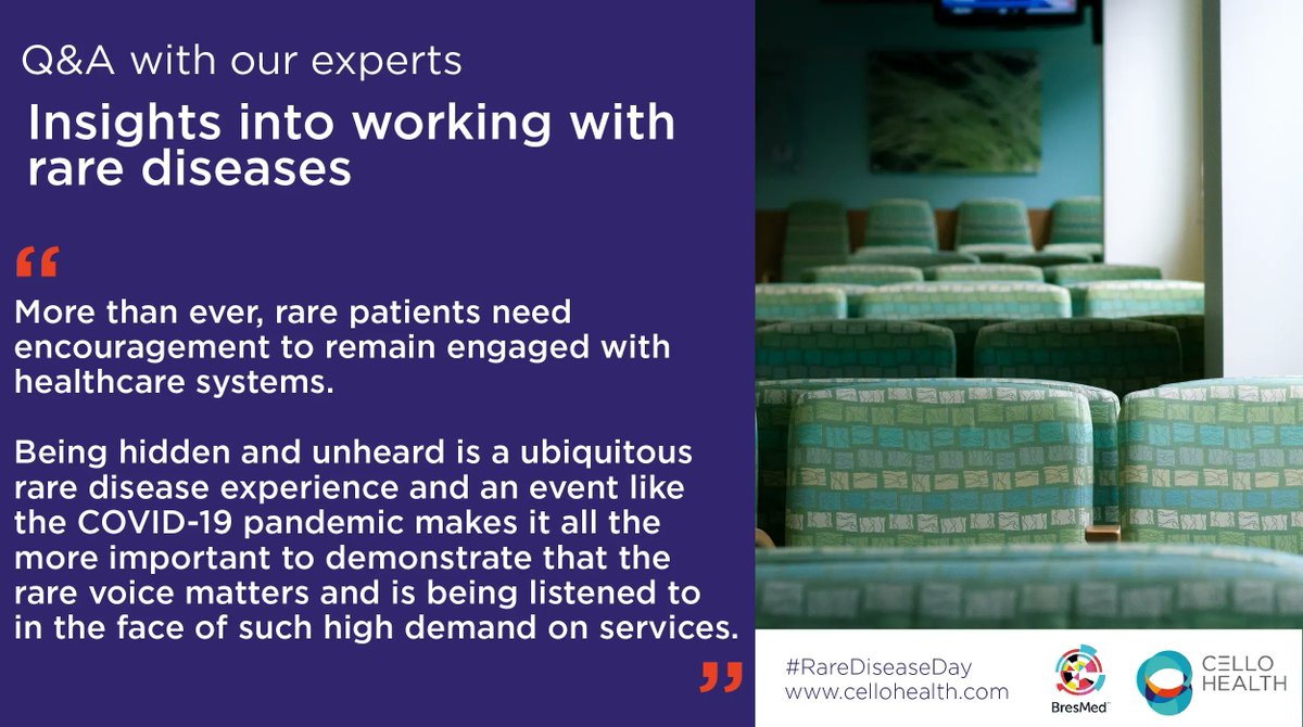 We’ve asked some of our experts to share insights on the challenges posed by rare diseases in healthcare, particularly in the wake of the ongoing COVID-19 pandemic. Read the full piece on our website: buff.ly/3IvUv6n #RareDiseaseDay #RDD2022 #RareDiseaseDay2022