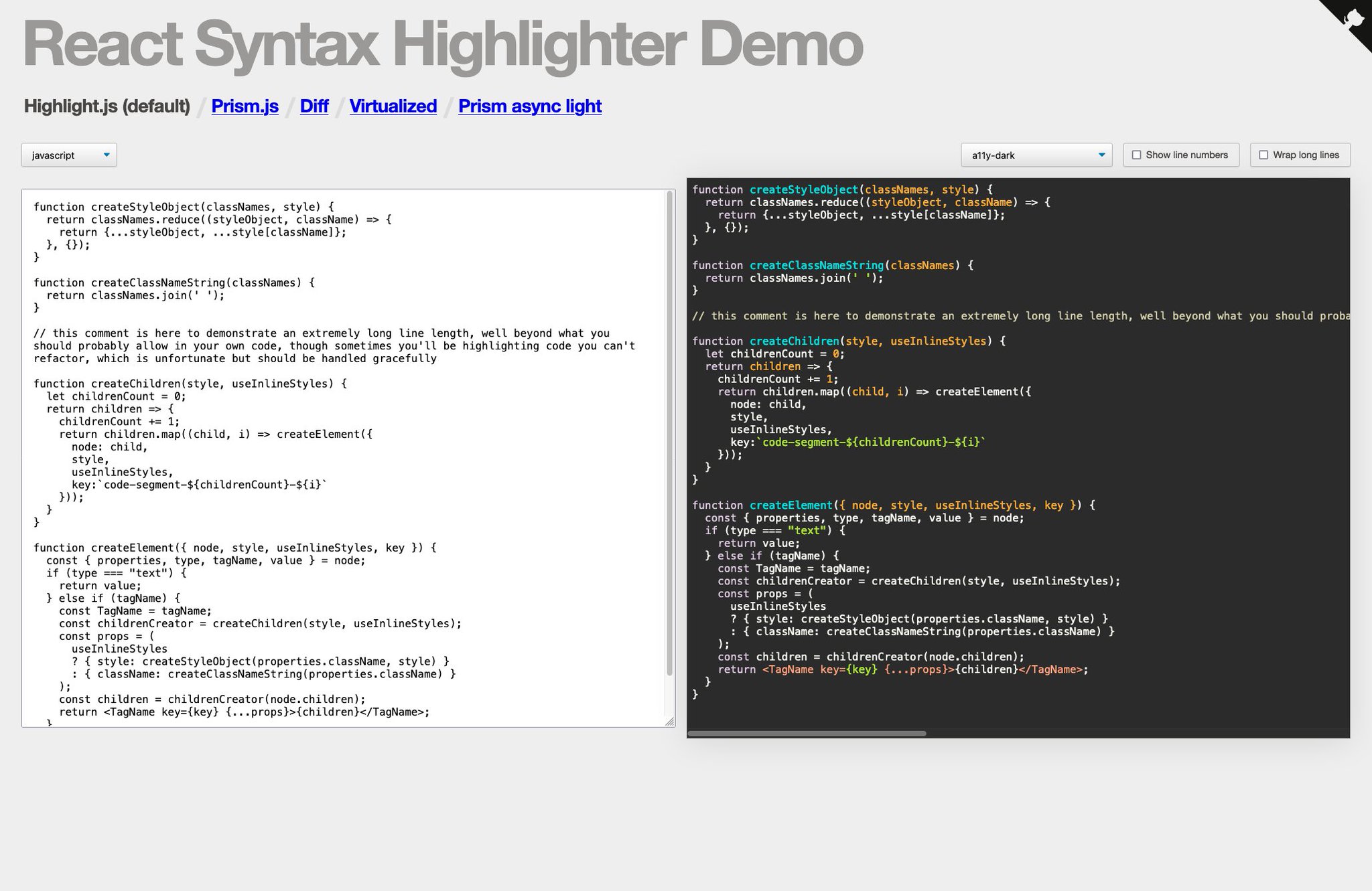 Akos on X: "2️⃣ React Syntax Highlighter syntax highlighting component for react with prismjs or highlightjs ast using inline styles https://t.co/FzwN3RrD55 https://t.co/pSeylleDHL" / X Akos on X: "2️⃣ React Syntax Highlighter syntax highlighting component for react with prismjs or highlightjs ast using inline styles https://t.co/FzwN3RrD55 https://t.co/pSeylleDHL" / X