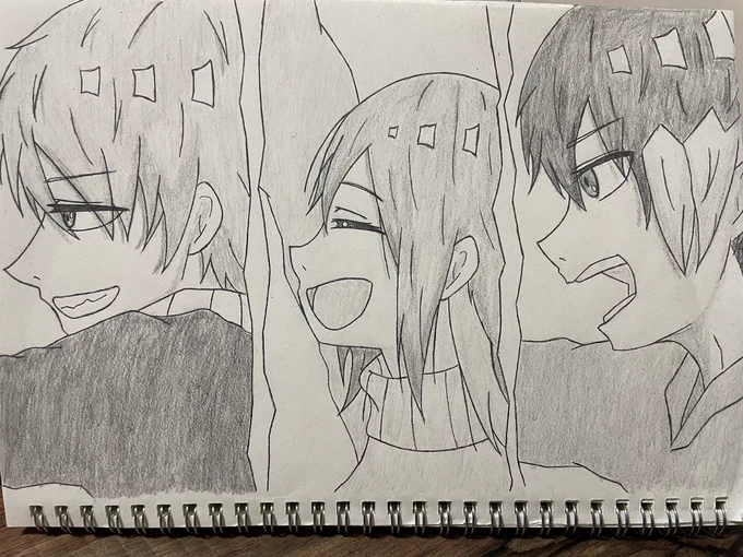#落書き #お絵描き #イラスト
#オリキャラ #カラーヒューマンズ

覚えてますかね?アルファベットヒントです。ヒントは順位です😁

徒競走するとこんな順位です🍇
1位:GA
2位:RB
3位:PM

PM:ズルすんなよ😡
GA.RB:え?
PM:え? 