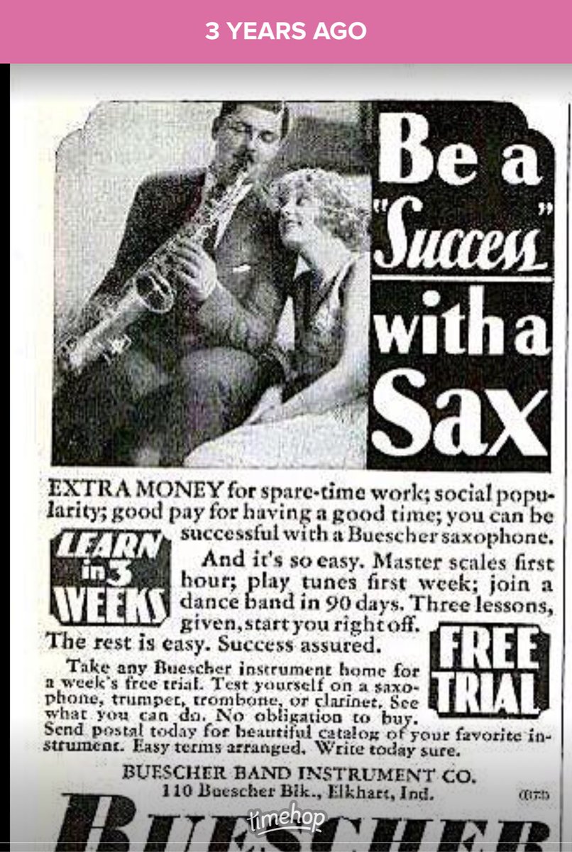 Only three weeks? Maybe I should have got a Buescher?