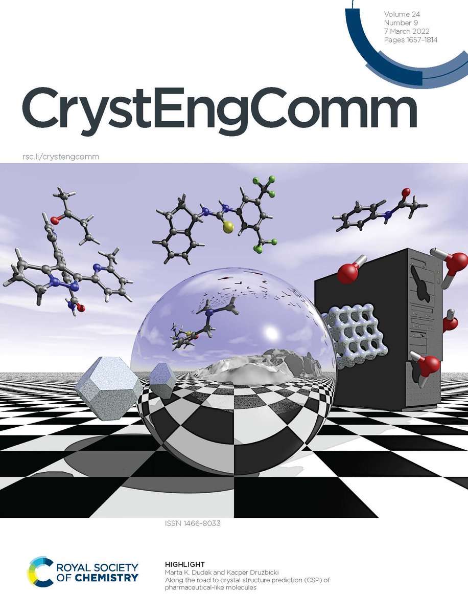 CrystEngComm's tweet photo. Check out the cover article of the latest issue: Along the road to crystal structure prediction (CSP) of pharmaceutical-like molecules by Marta K. Dudek and Kacper Drużbicki
https://t.co/Ngsdw8ZyEP https://t.co/Ois7ZTrZ8W