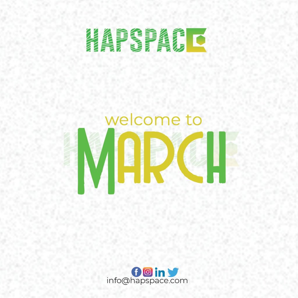 We are happy to MARCH into our Launch today! Happy new month everyone🦋 #1stMarch #Hapspace