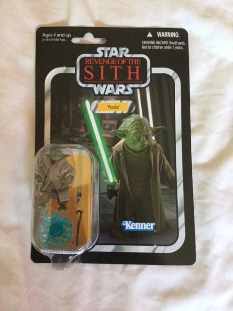 stupid_darth's tweet photo. My figure for today stays in the #VCcollection and it's the #VC20 #Yoda on the #RevengeoftheSith card. I am looking forward to the new VC Yoda figure on the #EmpireStrikesBack card for my OT fetish 🤣 https://t.co/4syy2LSQkK