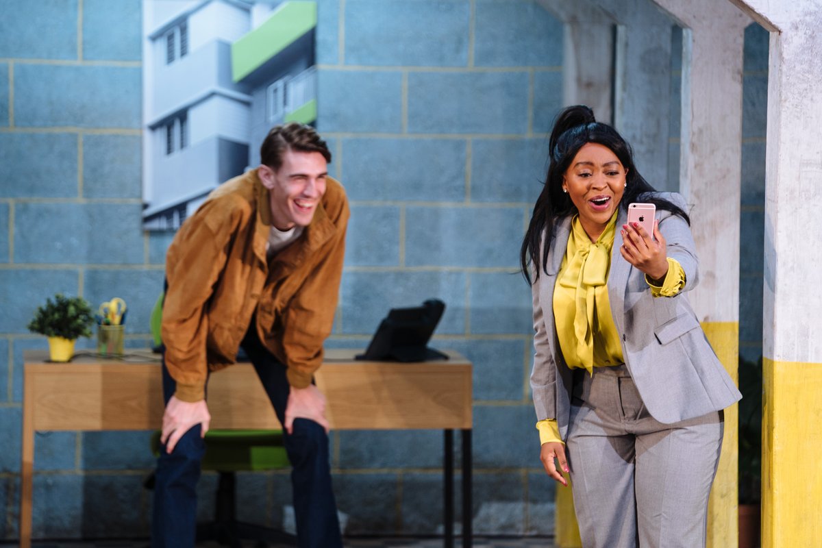 guildhallschool's tweet photo. Here's a first look at our Spring #GuildhallOpera Double Bill: Judith Weir's Miss Fortune &amp; Gian Carlo Menotti’s The Telephone, a double bill exploring romantic love, fate &amp; fortune.

Congratulations to all involved in last night's opening performance 🎶

All 📸 @helenmurraypix https://t.co/gutdBzE1de