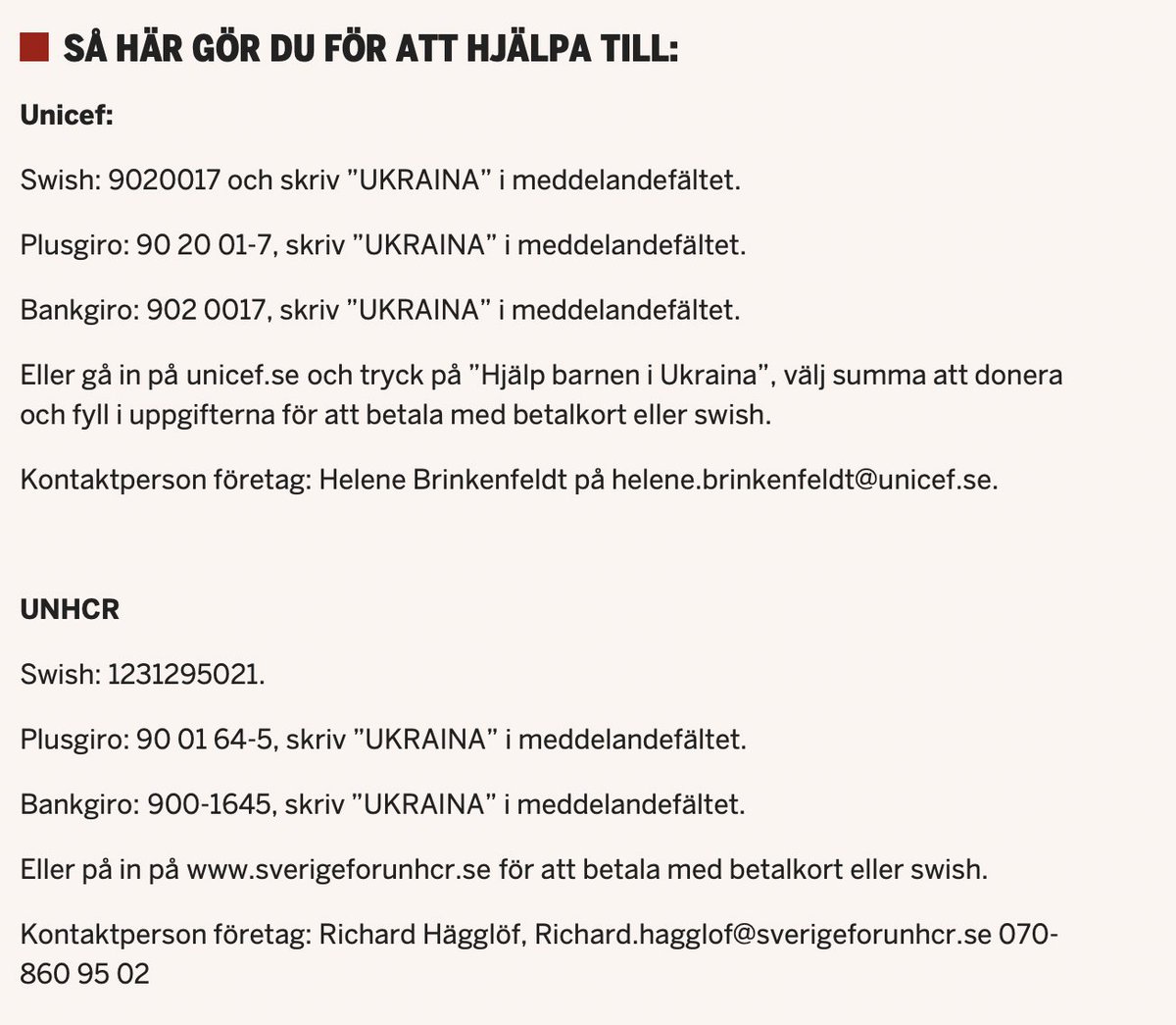 skandalomsusad's tweet image. Då fastighetsmiljardären Roger Akelius matchar alla donationer som skänks via UNHCR och Unicef under mars månad är det läge att pusha ordentligt där! ”Jag hoppas tvingas betala ut mellan 200–300 Mkr” säger han. Givet att vara med och bidra nu, ingen summa är för liten. Se bild.
