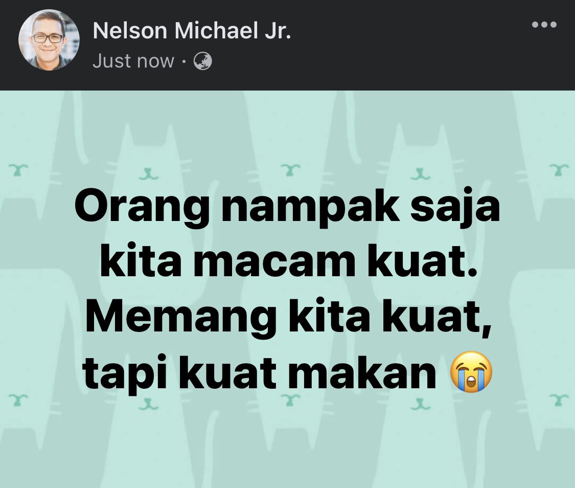 nelsonmichaeljr's tweet photo. Memang kita kuat, tapi... https://t.co/GlYkgJ8CX8