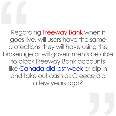 AuBit_and_Me's tweet photo. Here’s an example question from last week (23/02/22):

For more from last week's AMA, or for the entire archive:

➡️ https://t.co/zgouFQXsDf…

$FWT #FreewayFam #AccessForAll #brokerage #FreewayBank https://t.co/2ybgg0sQ8r
