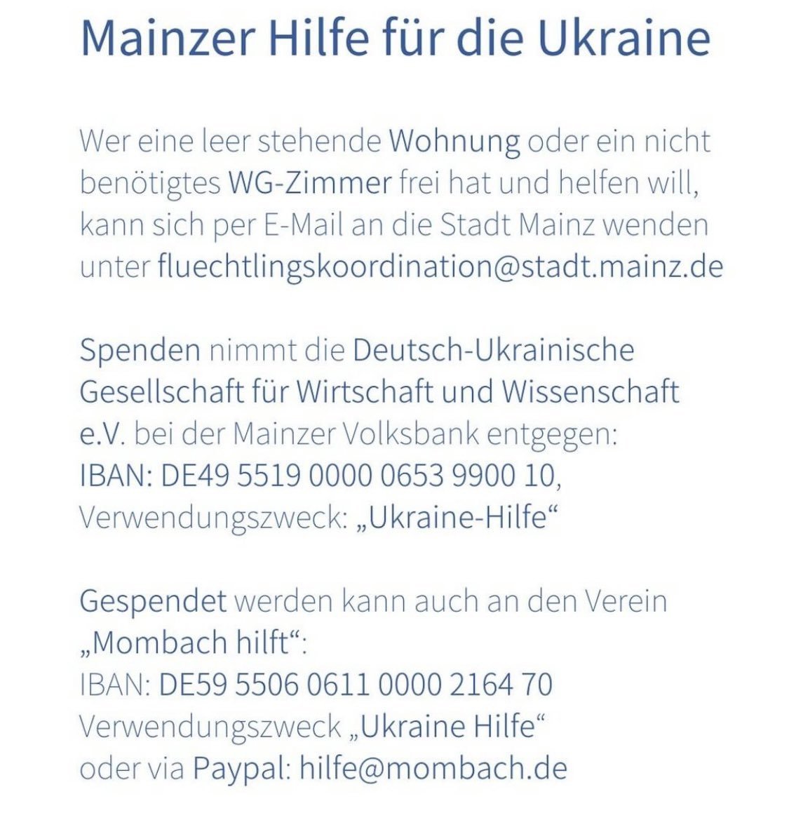 natboehm_mz's tweet photo. @VRMwirbewegen @aznachrichten 👏🏻  #StandWithUkraine #UnitedWithUkraine https://t.co/i0lY9O46aj