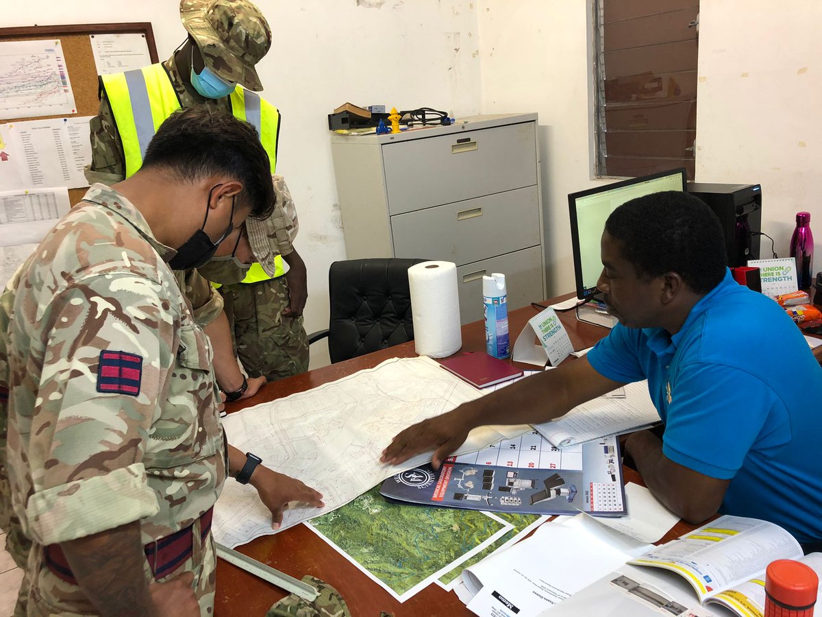 528STRE's tweet photo. With the last round of #ExPP22 task orders issued last week, the exercise is sadly drawing to a close. Here, SSgt G of @516STRE takes on #Montserrat's sewerage system. Many thanks to the Montserrat Utilities Limited engineers for taking the time to show us around. @DefenceEng https://t.co/fyJ4wp7Udf