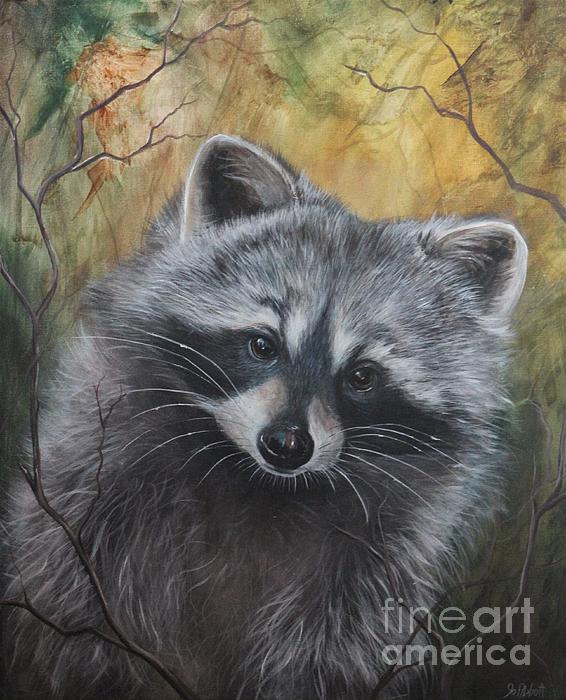 Josartstudio's tweet photo. New artwork for sale! - "Raccoon , Curiosity" - https://t.co/n10FdAUsCe @fineartamerica https://t.co/lLdnSq3b1V