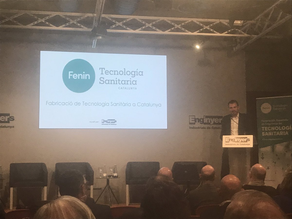 Hoy, presentación del Estudio de fabricación de tecnología sanitaria en Catalunya. >100 compańías en este sector estratégico! #fenin #fenincatalunya #healthtech