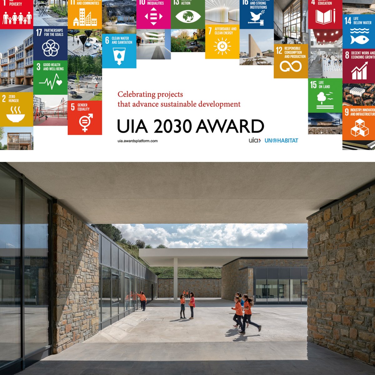 Gökçeada Lise Kampüsü, Uluslararası Mimarlar Birliği (UIA)'nin UN-Habitat ile birlikte düzenlediği UIA 2030 Award'da finalist oldu. Proje aynı zamanda tüm ödül kategorilerinde Türkiye'yi ve Doğu Avrupa - Ortadoğu bölgesini temsil eden tek proje olmayı başardı.