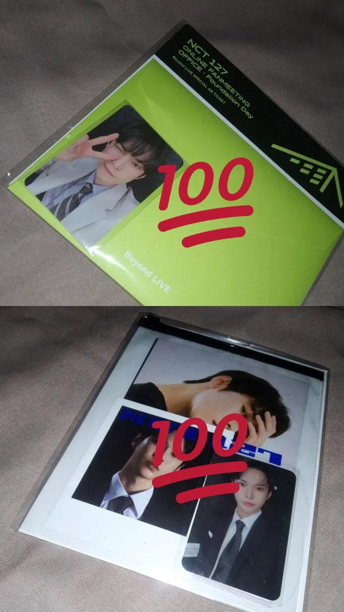 sparklingsnows's tweet photo. want to sell — wts pair/take all/lfb

photocard pc nct
• ar ticket fanmeet doyoung set 💰 170k
• photopack sg21 doyoung set 💰 119k

💸: Negotiable
Shopee available

📍jateng https://t.co/uttlFHOXvT