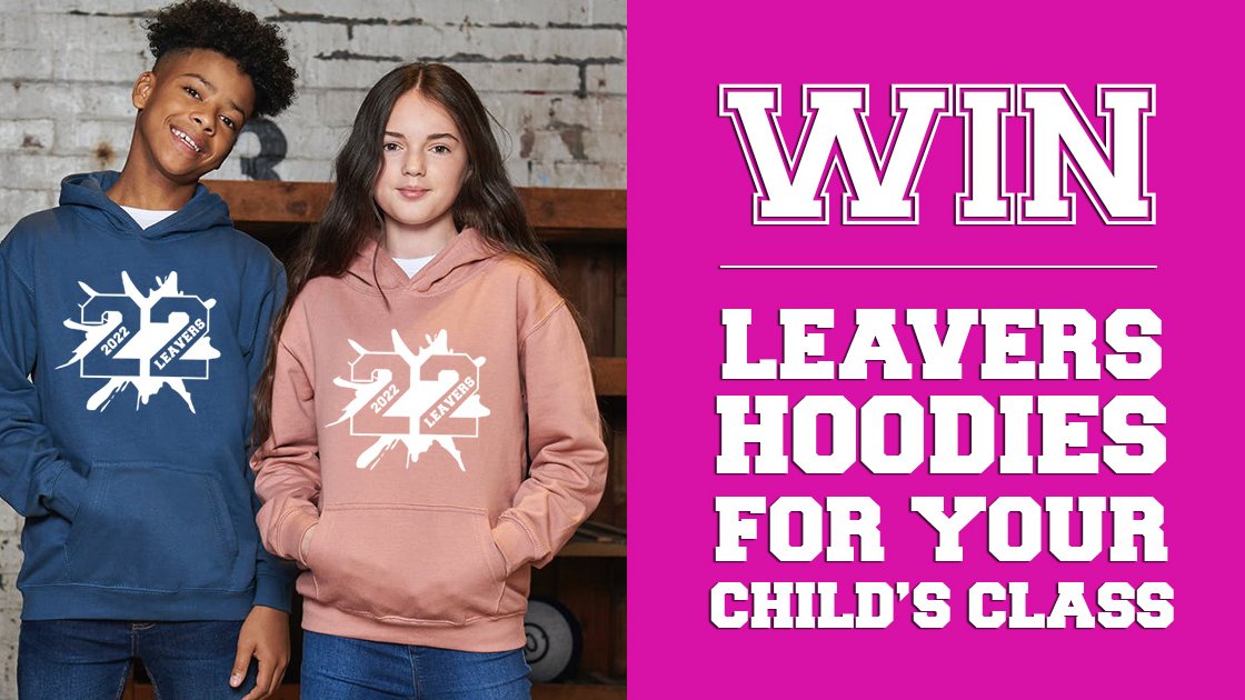 #WIN | A FULL SET of leavers OR trip hoodies, complete with print of names! 👏

Any size of class, from any school across the UK! Our competition is open to both parents &amp; schools. ☺️

To enter -
👍  Follow us
⬇️  Reply w/ the name of your school
🔁 LIKE &amp; RT

Closes 21st March.