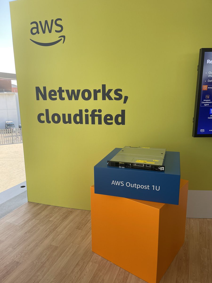andrewagner's tweet photo. #MWC22 Barcelona is in full swing - Unleash connectivity and connect the unconnected with @AWS https://t.co/HdZzA0AaJA