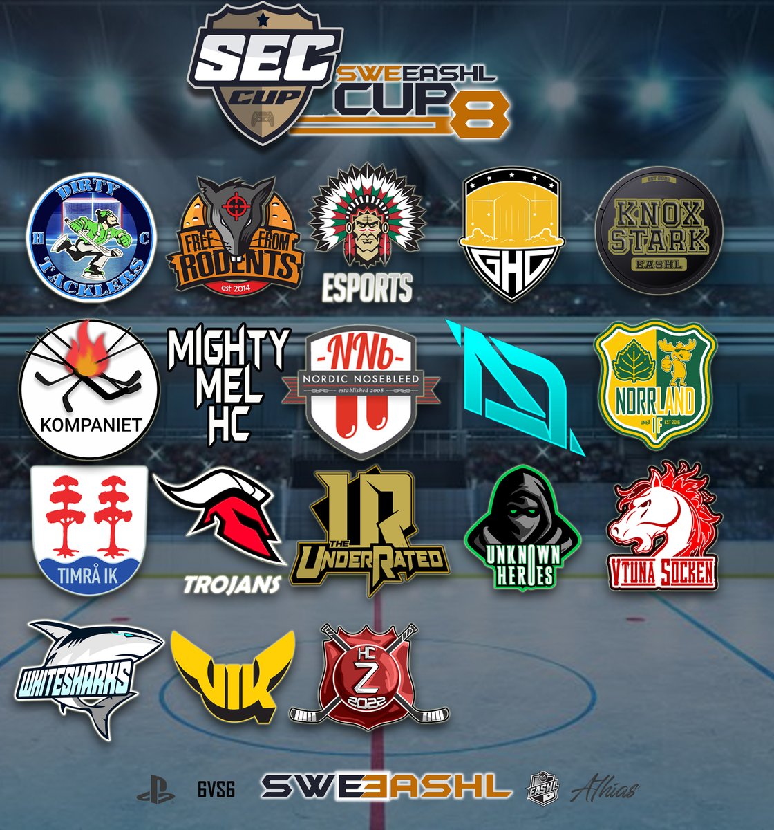 SvenskeHockey's tweet photo. OBS SISA ANMÄLNINGSDAG ÄR IMORGON
18 Anmälda än så länge till SEC 8
Anmäl er här
https://t.co/aIhipJwH8d
Sista anmälningsdag 2/3 cupen drar igång 6/3 och pågår ca 1 månad
#sweeashl #NHL22 #esports #esport
@EASPORTSNHL
#SEC #SEC8 https://t.co/Eewhi9C53k