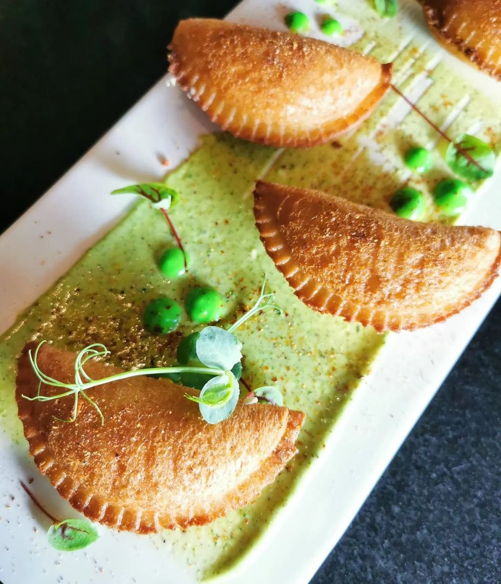 Our New menu is finally here! Come in and try some amazing and innovative dishes such as our 'Three Cheese Empanada, Avocado Chilli'. My take on the popular Indian snack 'Gujiya'. #mintleafdxb #mintleafdubai #difc #dubai #dxb #mydubai #uae #new #menu #revamp #cheflife