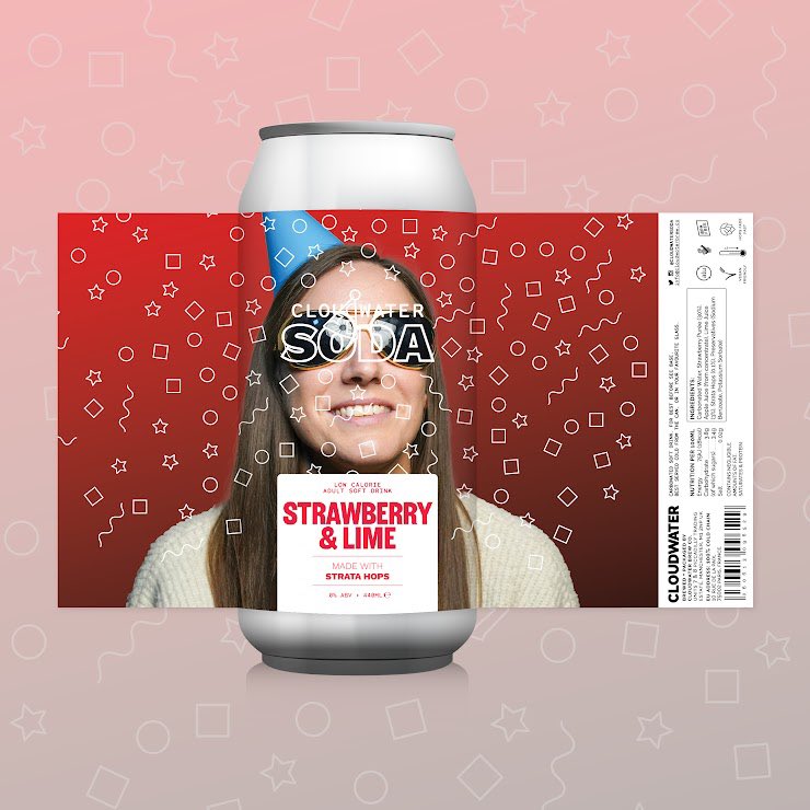 RedElephantBeer's tweet photo. Two very different cans from @cloudwaterbrew &amp; @cloudwatersoda today.

• New New Normal: 8% DIPA 🍻
• Birthday Strawberry &amp; Lime: 0% Soda 🍓

Both available now! 😃 https://t.co/bGHn5O7EQw