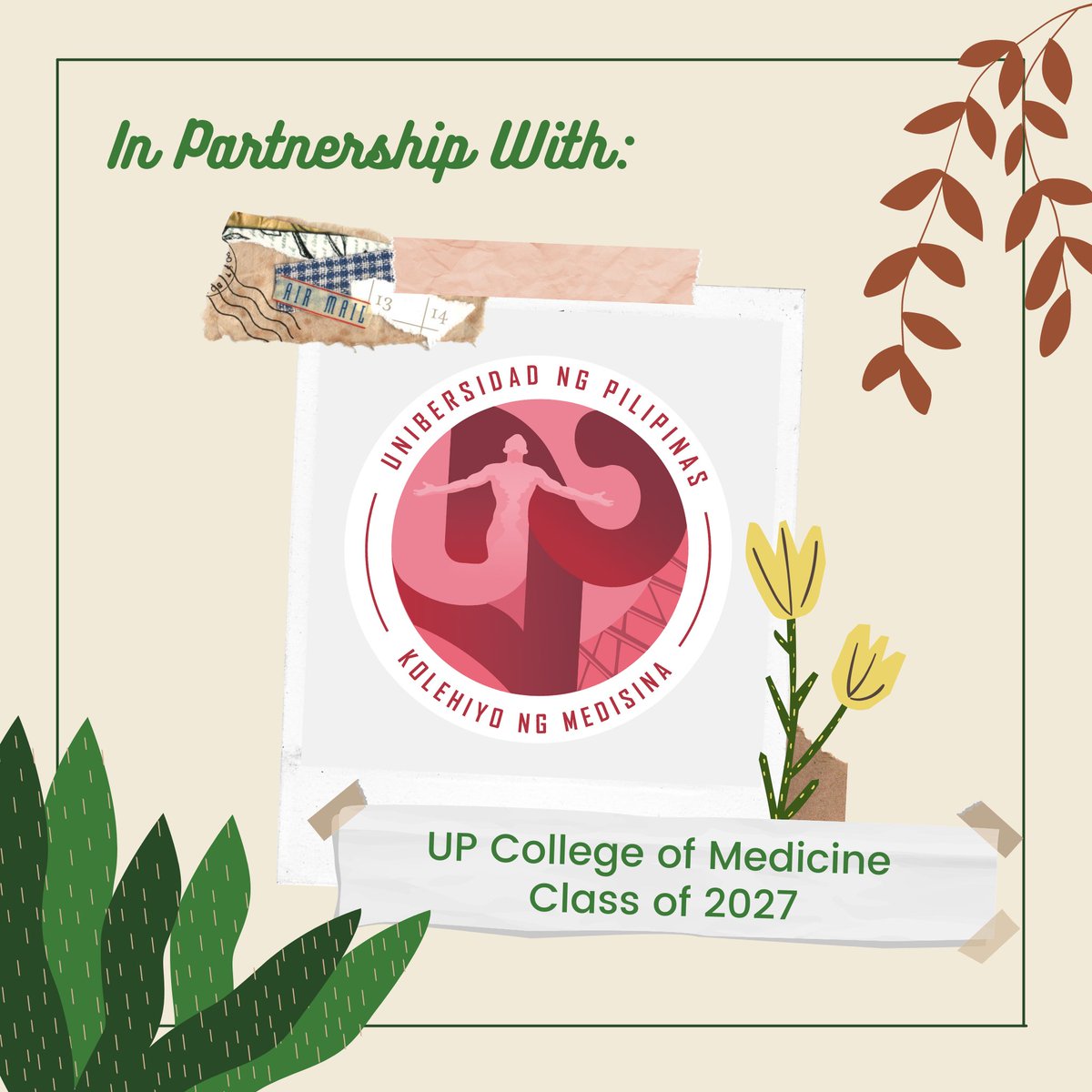 UPSaribuhay's tweet photo. In Partnership with: (cont.)
Junior Philippine Pharmacists Association - Apothecarian Council 
JPPhA AUF 
JPPhA - Omega Chapter 
JPPhA Chi-Pharmakon Chapter 
UP College of Medicine Class of 2027 
UP One Earth 
SIBOL 
UP Pharmacy Junior Ambassadors of Music https://t.co/yM2HQ9IIGa