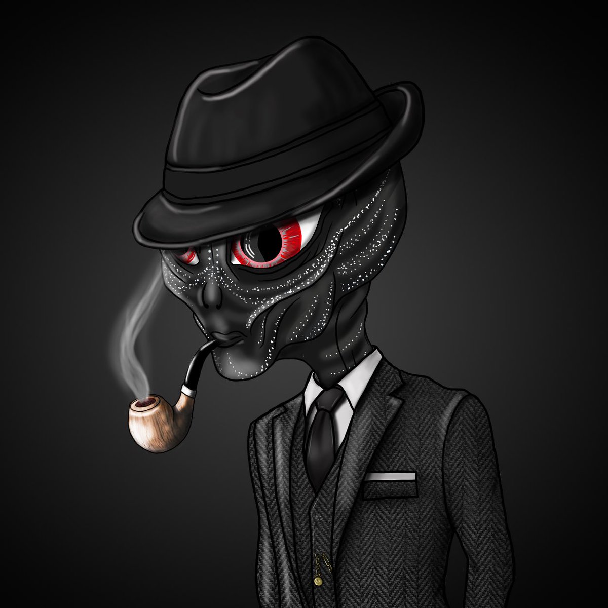 SpaceThugsNFT's tweet photo. This is a thug you wouldn’t want to cross… imagine him in 3D 

#SolanaNFTs #nfts #NFTCommunity https://t.co/j3DKt3DNB7