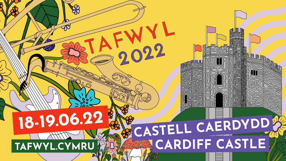#TAFWYL22 

18 + 19 MEHEFIN // JUNE 2022

CASTELL CAERDYDD // CARDIFF CASTLE

Mwy o wybodaeth i ddod yn fuan! 
More info coming soon!

tafwyl.cymru

Celf // Artwork @efalois 
Dylunio // Design <a href="/CtrlAltDesigner/">Ctrl Alt Design</a> 

#caerdydd #cardiff #gŵyl #festival #cymru #wales