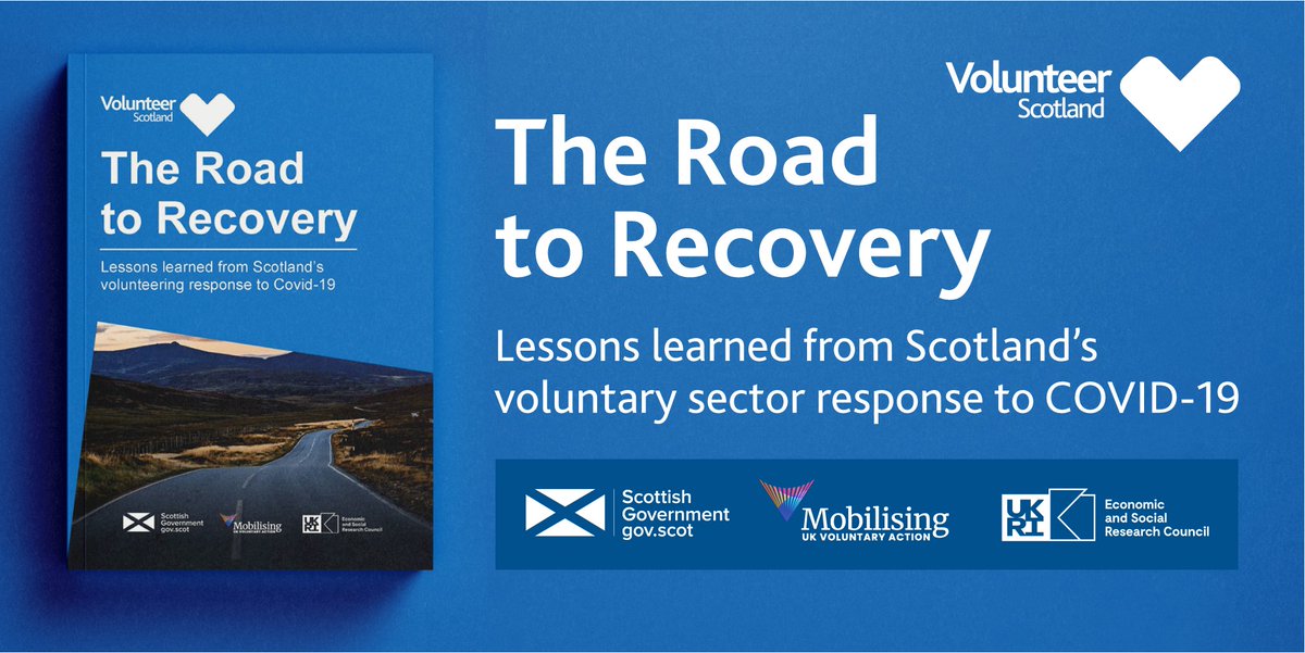 Our latest research report 'The Road to Recovery: Lessons Learned from Scotland’s Volunteering Response' explores the actual and projected impact of COVID-19 on volunteering in Scotland during the pandemic and over the longer term. View report + more here: ow.ly/Hw7X50I6IJG