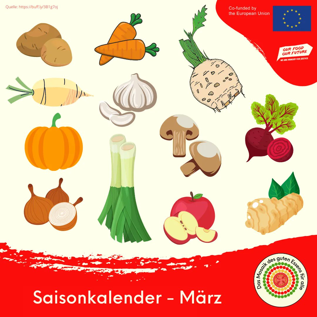 🎉 Unser zweiter Saisonkalender 🎉 Zum Thema Saisonalität und Regionalität kam übrigens letztens auch ein Blogpost online.