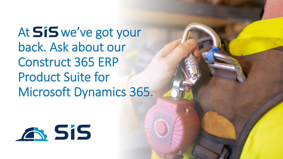 SISSoftware_LLC's tweet photo. Learn about the SIS Construction Product Suite built on Microsoft Dynamics 365. We've got your back! Visit our site at https://t.co/q5tFRxaoNE https://t.co/jMtGjjVR3y