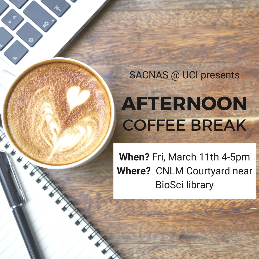 Coffee break next week! Join us. Any and all are invited.