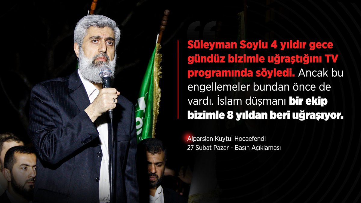 alparslankuytul's tweet photo. Süleyman Soylu 4 yıldır gece gündüz bizimle uğraştığını TV programında söyledi. Ancak bu engellemeler bundan önce de vardı. İslam düşmanı bir ekip bizimle 8 yıldan beri uğraşıyor. 

Soylu GörevdenAlınsın
#FurkanaSistematikZulüm https://t.co/0yEJ6T0VKu