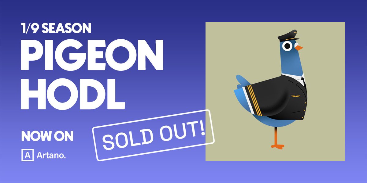 artano__io's tweet photo. Is it a bird? Is it a plane?
Is it a bird flying a plane?
Yes! It's Pilot Pigeon by @MartynasAuz, and it might hatch out of your @pigeonhodl NFT in less than 48 hours. Oh, and did we mention SEASON ONE IS SOLD OUT? Stay tuned for season 2 when another 111 pigeons drop on Artano! https://t.co/fzcvQzakzU