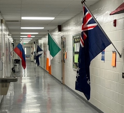World's Flags have gone up on campus! We are on countdown - 8 days! March 11th 9:00 am is the parade and the Open House evening event from 5:00-7:00 pm has been changed to March 10th. Come out and join us! @anniehembrook @MCPS_CAO <a href="/MCPS_Elementary/">🍎 MCPS Elementary Education</a>