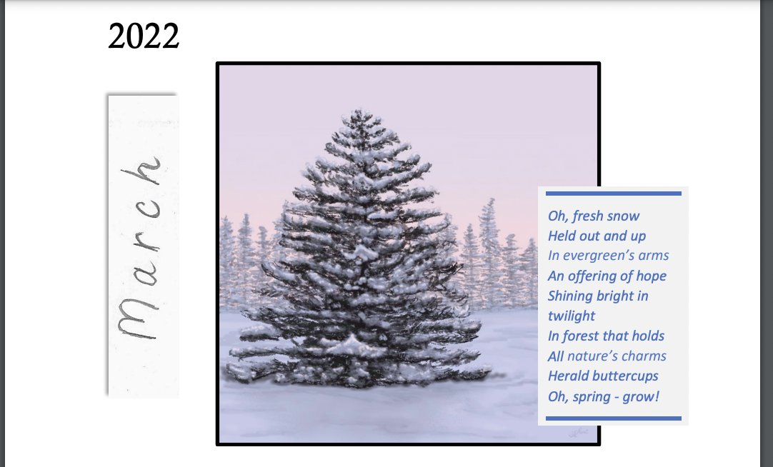CLMOOC's tweet photo. It’s a new month (March!) so time to turn the page on the #clmooc collaborative calendar of 2022: https://t.co/gYB8VAXfbp and listen to the music of the month: https://t.co/yVm5Lxm0JU https://t.co/IEuYtm8piG
