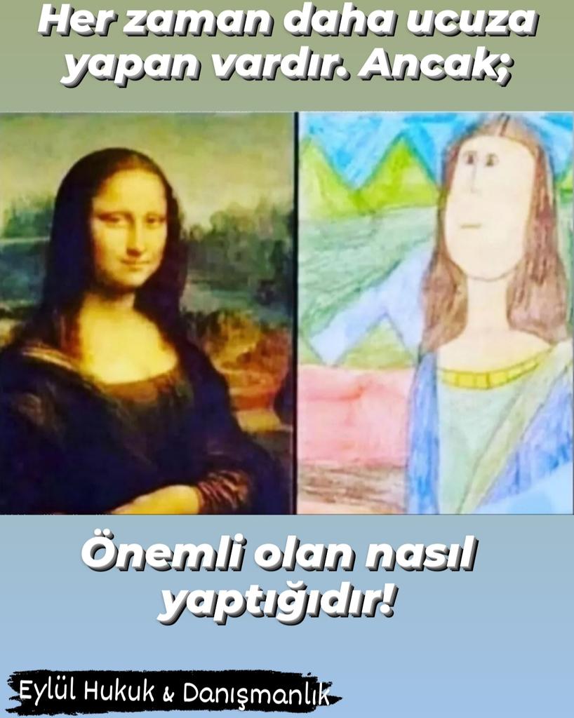 Ucuz iş yaptıracak kadar zengin olmamak gerekir.
#işhukuku #şirketlerhukuku #ticarethukuku #borçlarhukuku #avukat #eylülhukukvedanışmanlıkbürosu