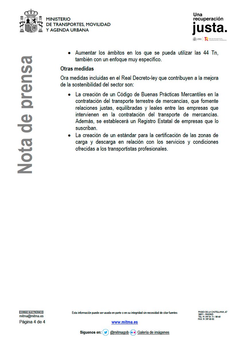 El Consejo de Ministros aprueba el Real Decreto en el que se materializa el acuerdo alcanzado con el Comité Nacional de #Transporte por #Carretera  
Desde <a href="/Fetransa/">Fetransa</a> comenzamos a analizar el texto íntegro del documento.
