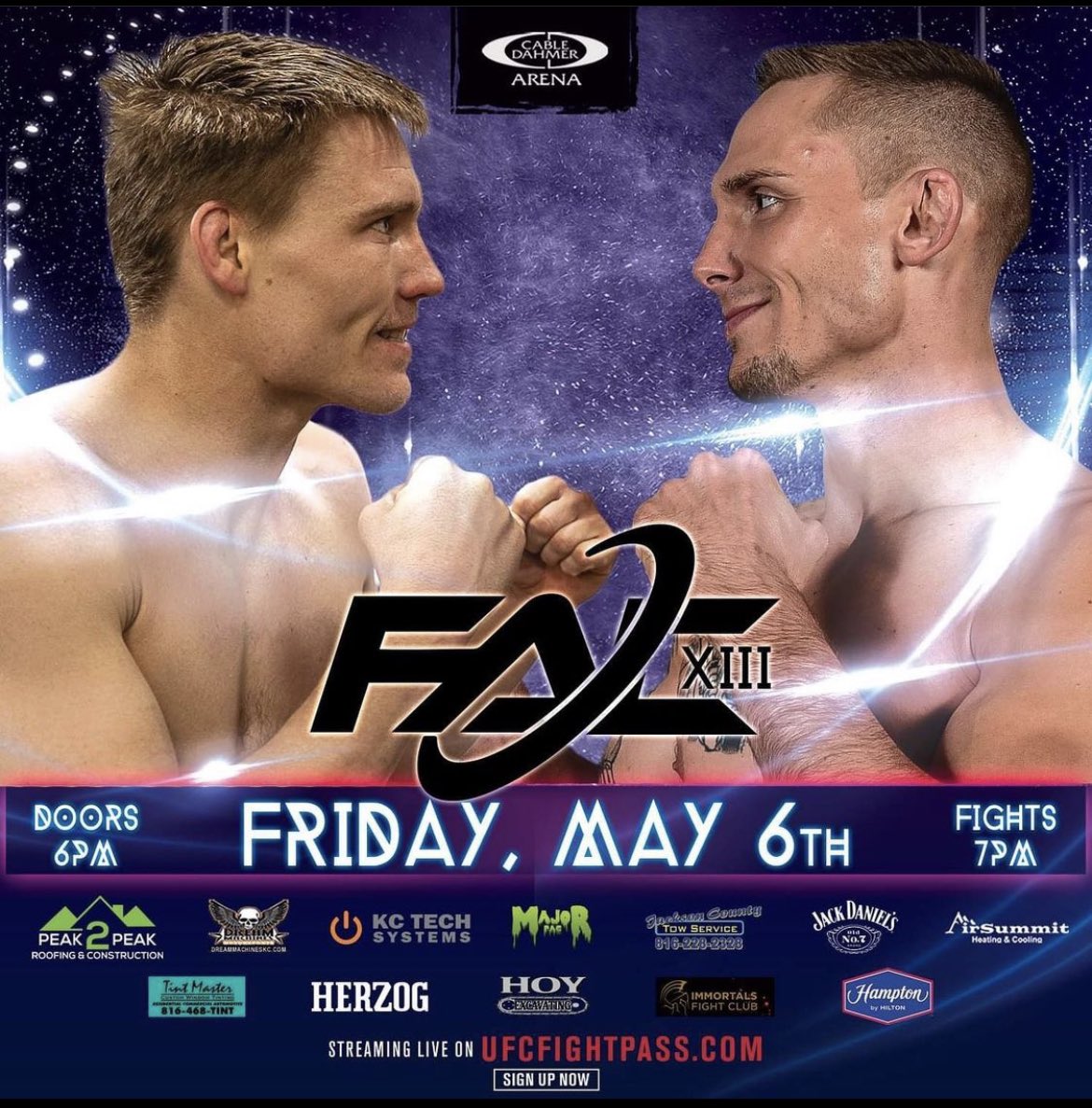 mmaecosystem's tweet photo. The main event of FAC 13 will be 7-0 Evan Elder vs. Cody Pfister (16-8-1) for the lightweight belt. Elder was supposed to fight for the title last year, but his opponent fell out. #FAC13 @UFCFightPass https://t.co/kPMR8aXKN3
