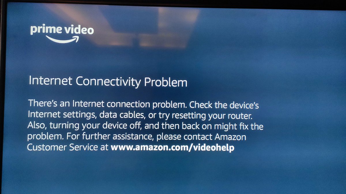 JainenderNigam's tweet photo. Hi @PrimeVideo 
I am seeing this error on the tv screen. Internet is perfectly fine. https://t.co/9hWfnK7ZoB