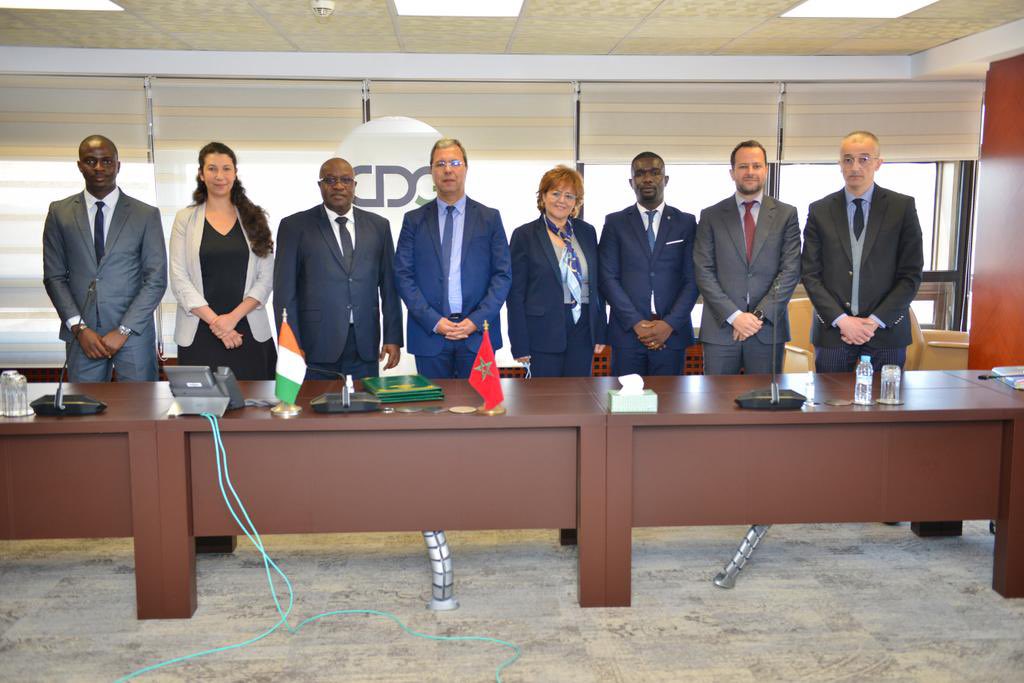 cdc_ci's tweet photo. La Caisse des Dépôts et Consignations de Côte d’Ivoire(CDC-CI) et la Caisse de Dépôt et de Gestion du Maroc (CDG) @GroupeCDG  ont signé hier 28 février 2022 a Rabat un Accord de coopération visant à renforcer les capacités opérationnelles de la CDC-CI https://t.co/p6BLLRmon1