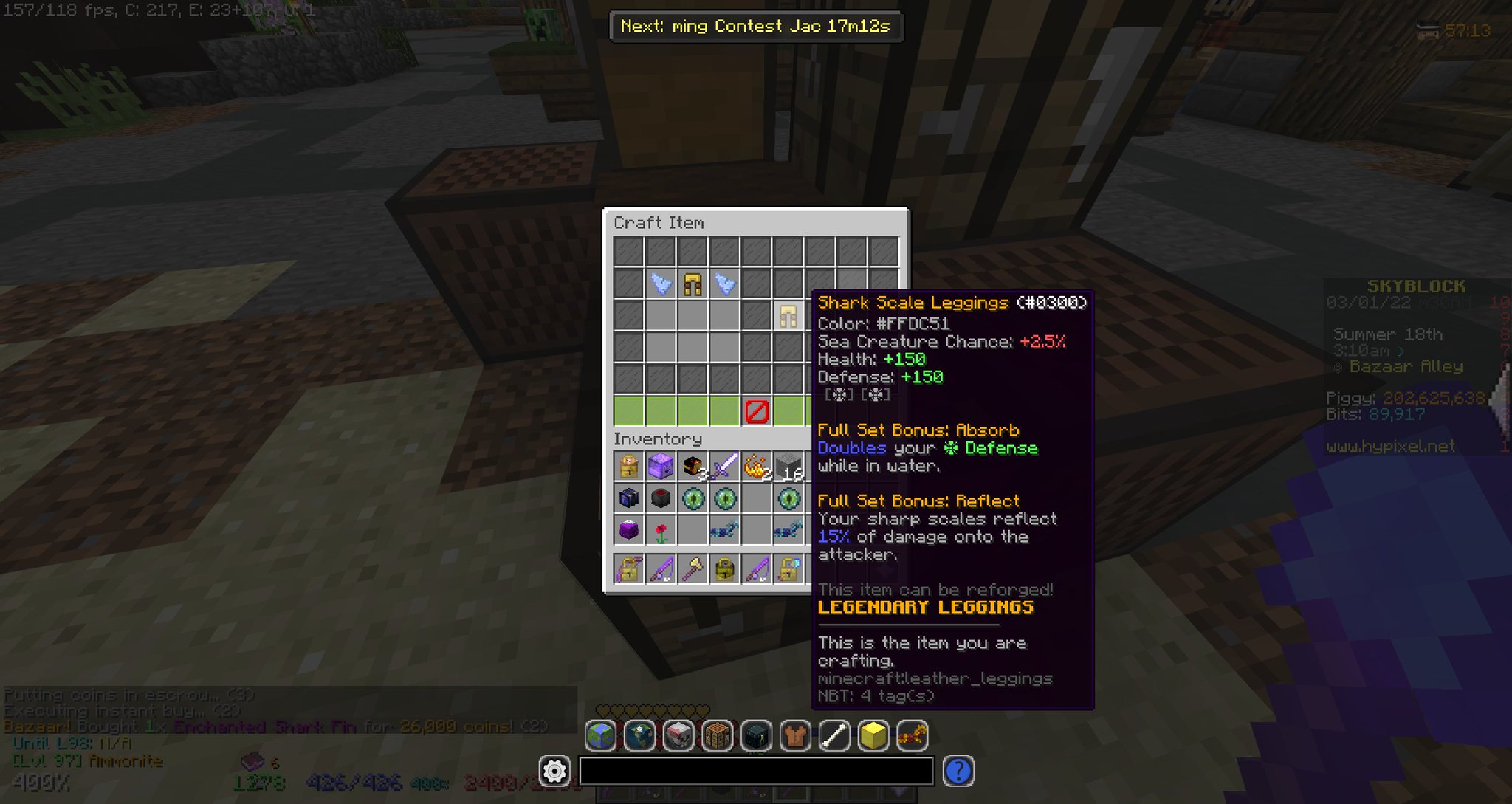 Hypixel SkyBlock News on Twitter "It works on all crafted armor https