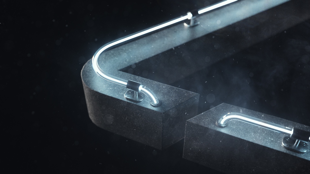 Here's another quick style frame we created with our friends at <a href="/this/">NOT @THIS</a> for the Natural Selection Tour. #houdini #c4d #cinema4d #redshift