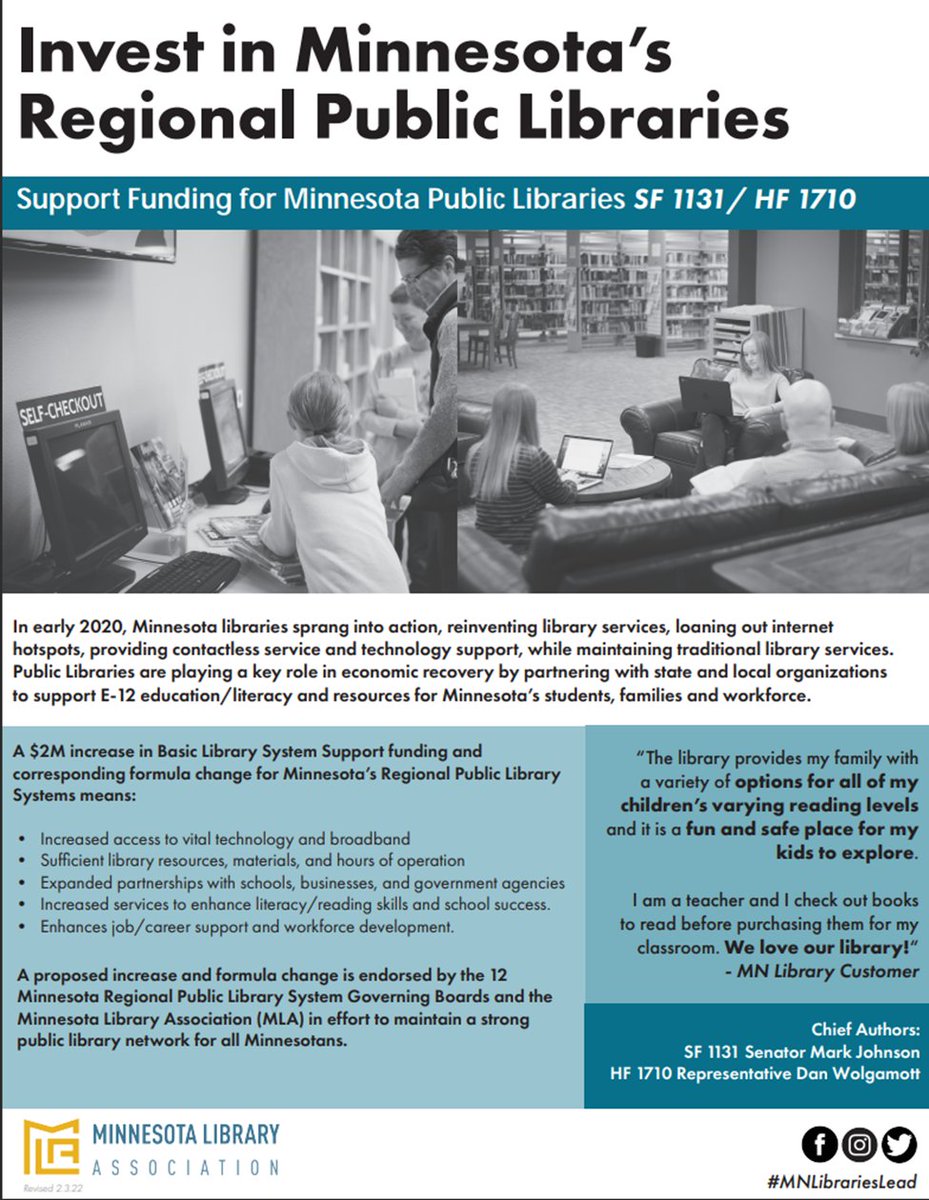 swmnlibraries's tweet image. #MNLibrariesLead