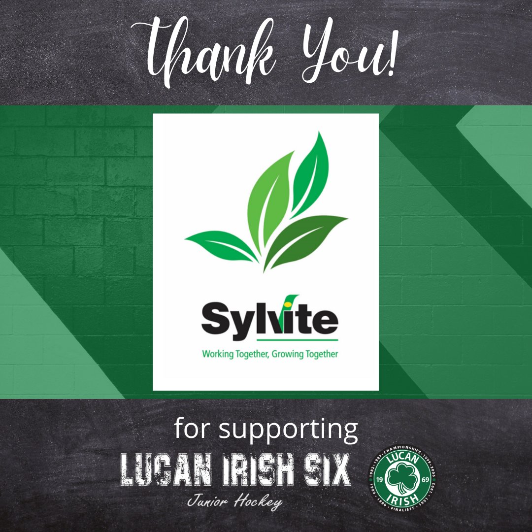 Thank you <a href="/SylviteAg/">Sylvite</a> for supporting junior hockey in Lucan!

Learn more at sylvite.ca